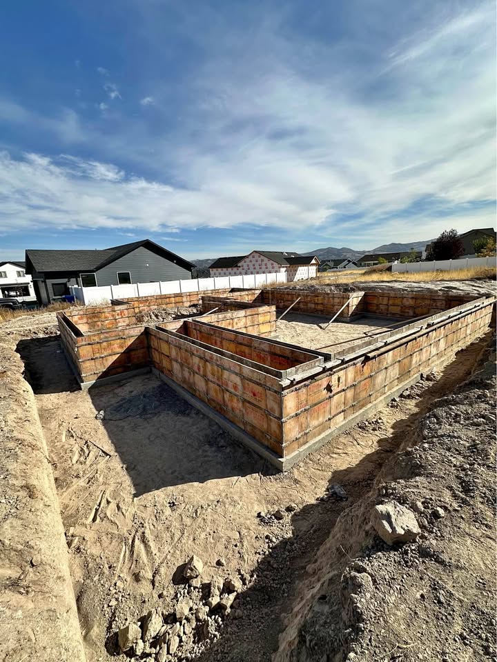 Grade beam and foundation work