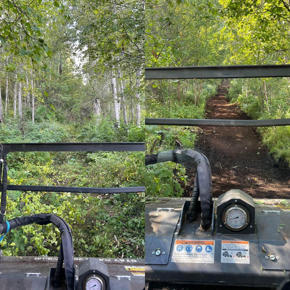 Mulching and site grading