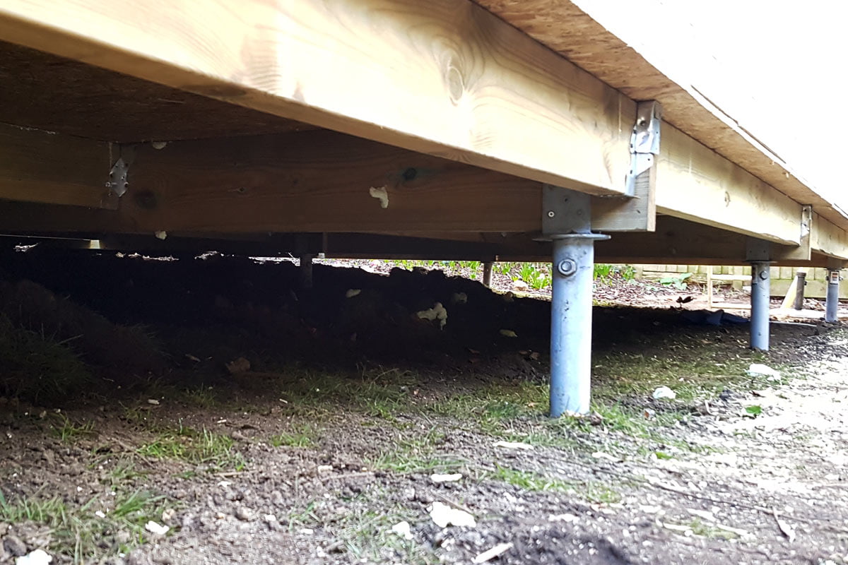 Screw Pile Foundations — Below Grade Construction project photo