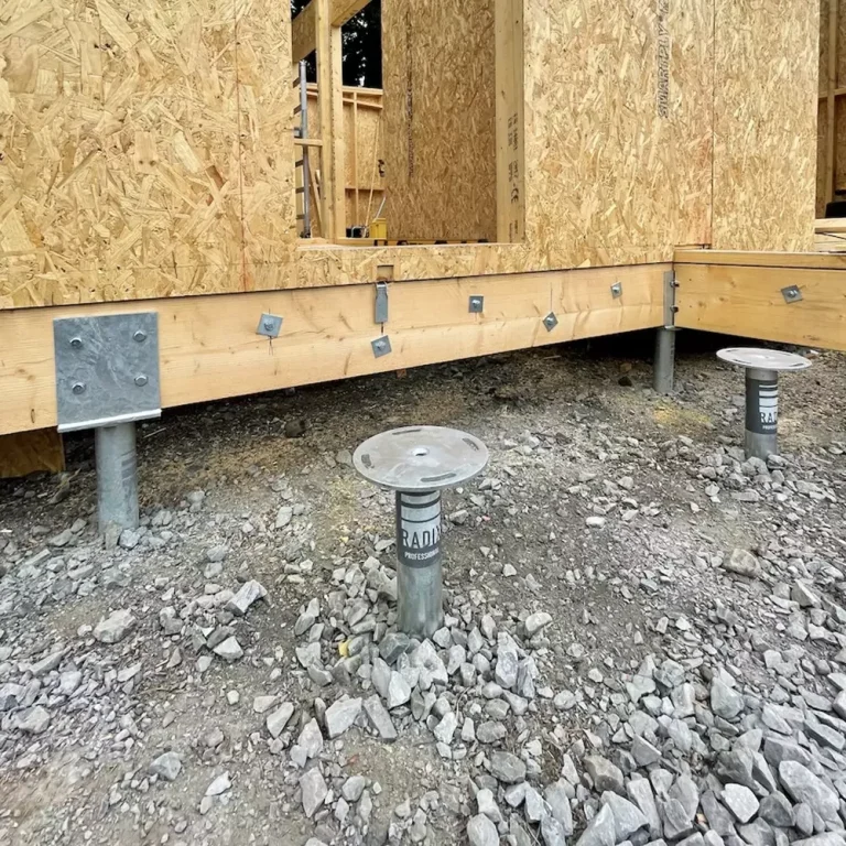 Screw Pile Foundations — Below Grade Construction project photo
