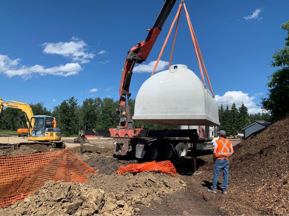 Septic tank installation
