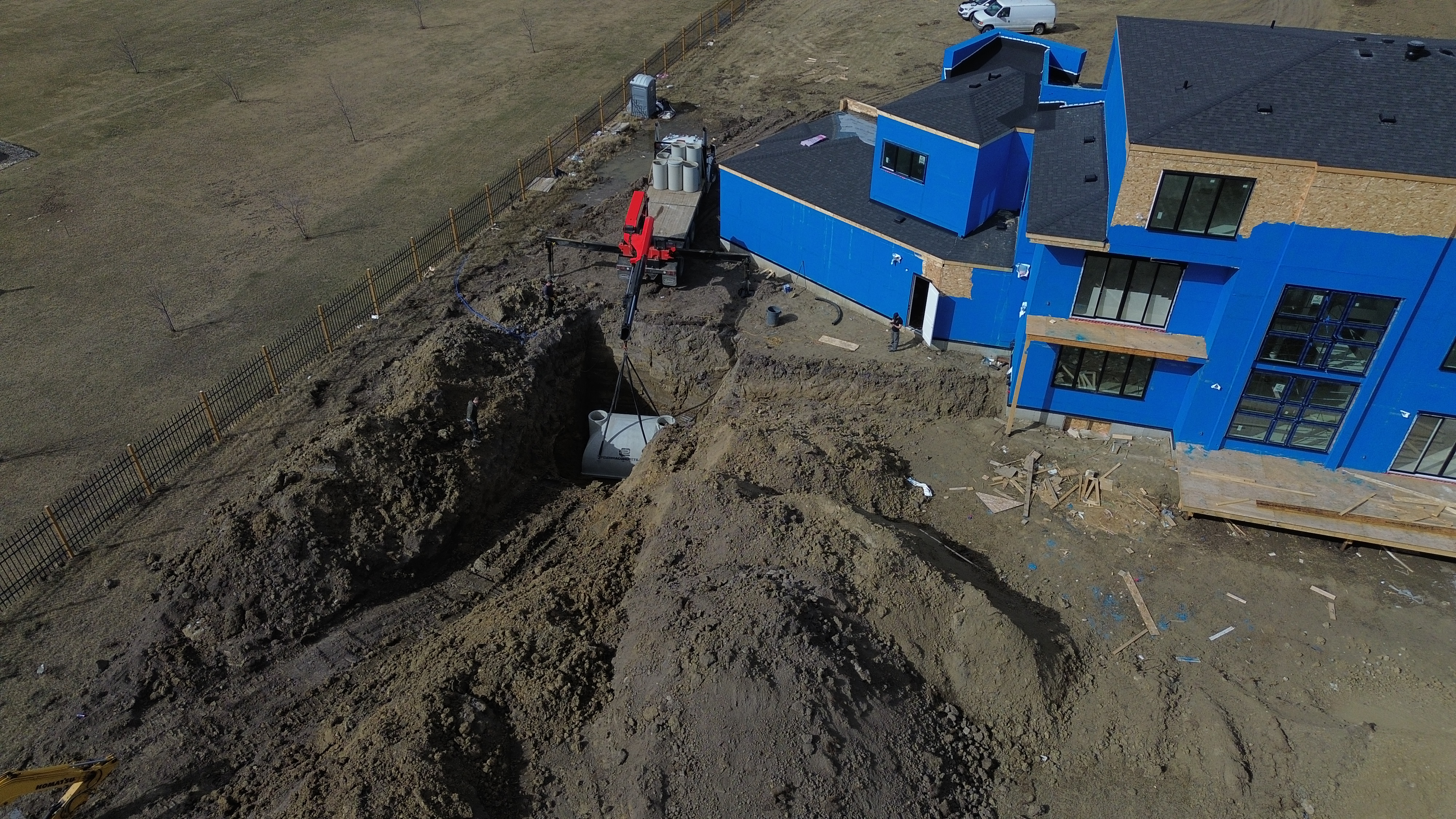 Septic & Holding Tank Systems — Below Grade Construction project photo