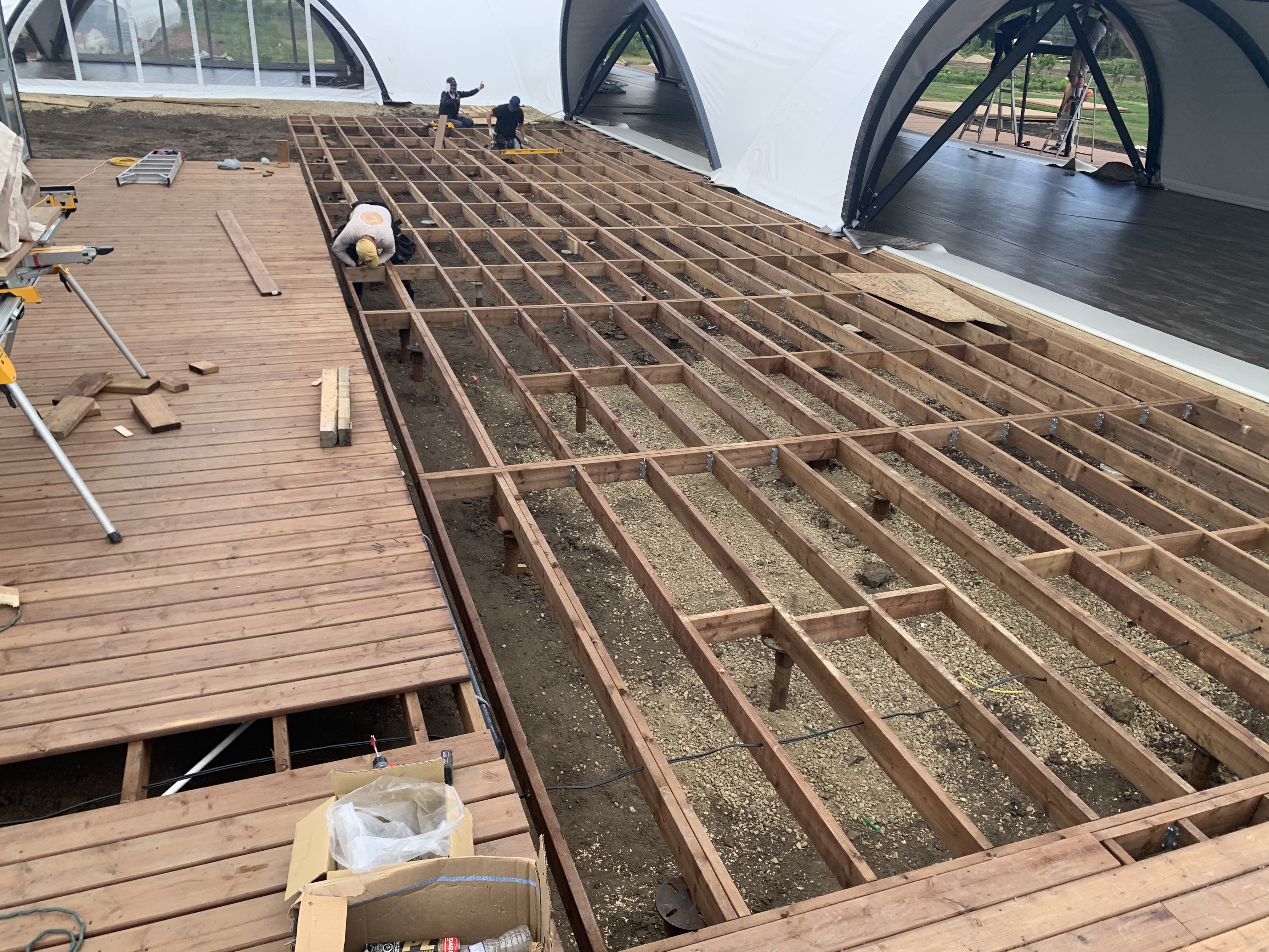 Screw Pile Foundations — Below Grade Construction project photo