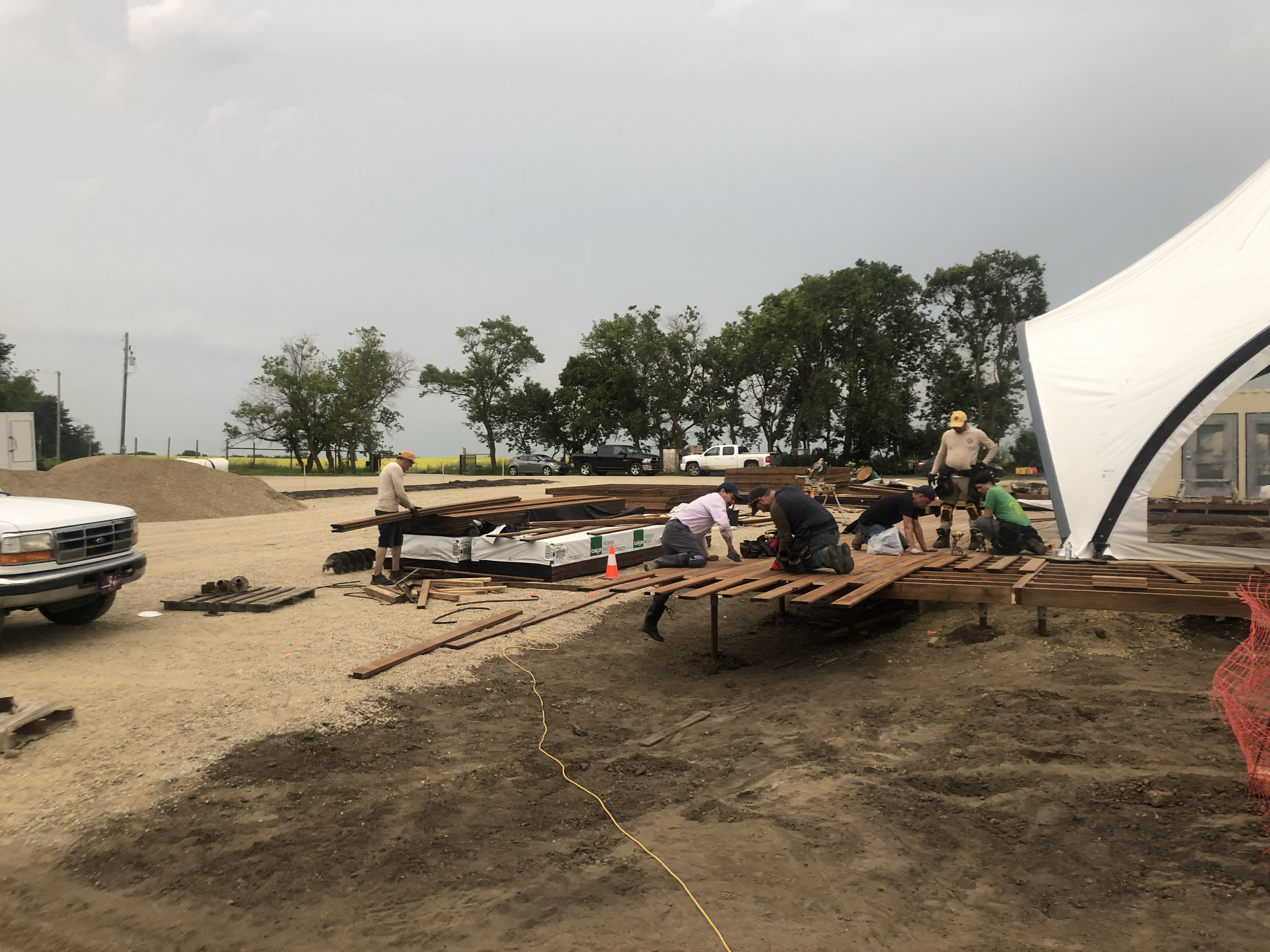 Screw Pile Foundations — Below Grade Construction project photo