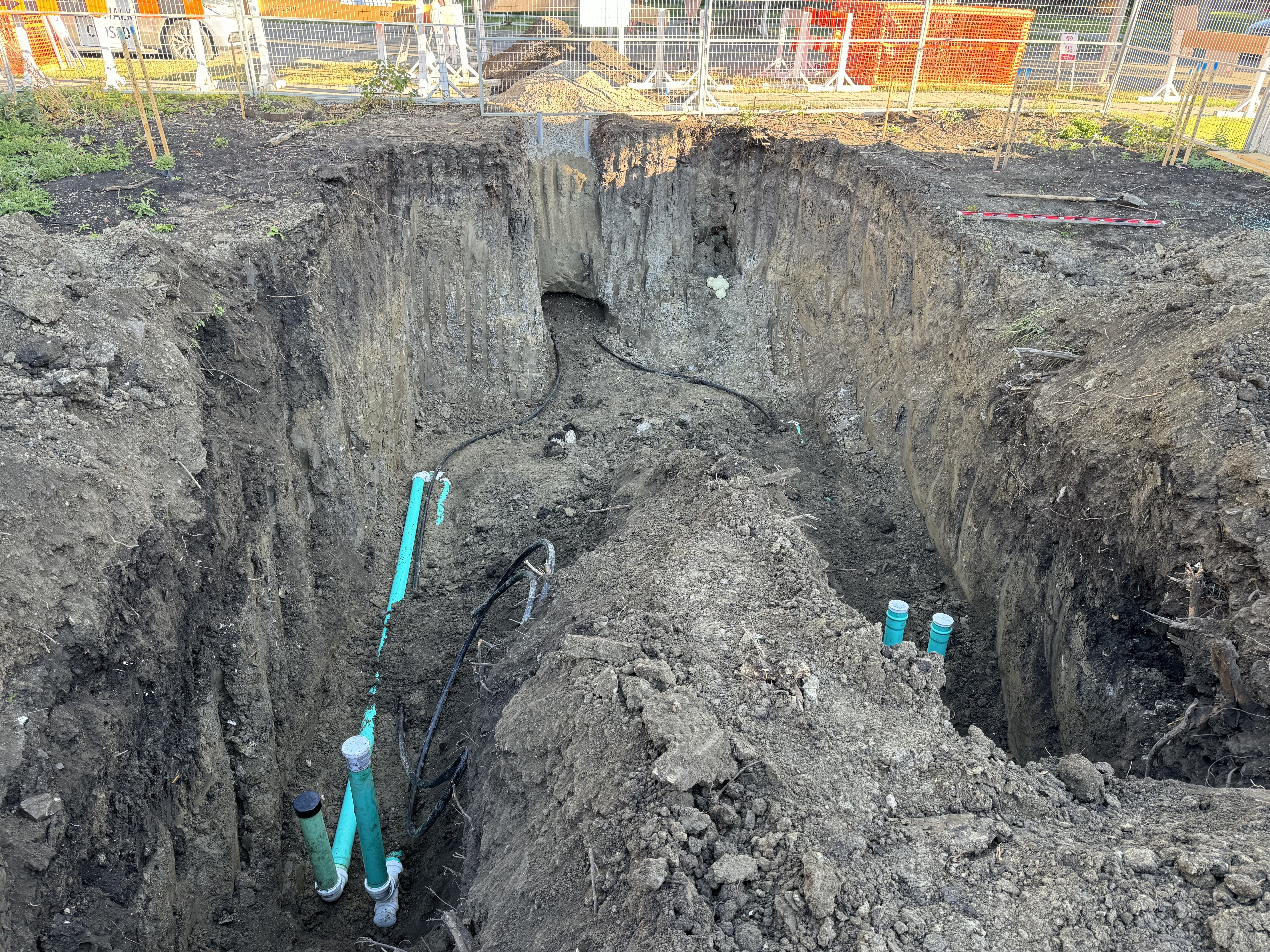 Residential Water & Sewer Repair, Installation & Replacement — Below Grade Construction project photo