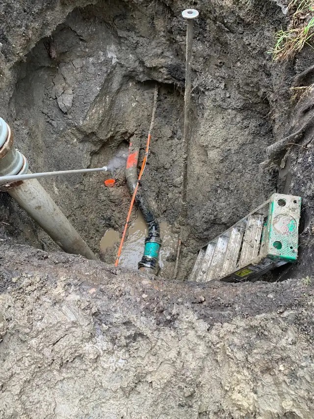 Residential Water & Sewer Repair, Installation & Replacement — Below Grade Construction project photo
