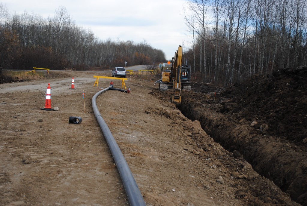 Commercial water and sewer work